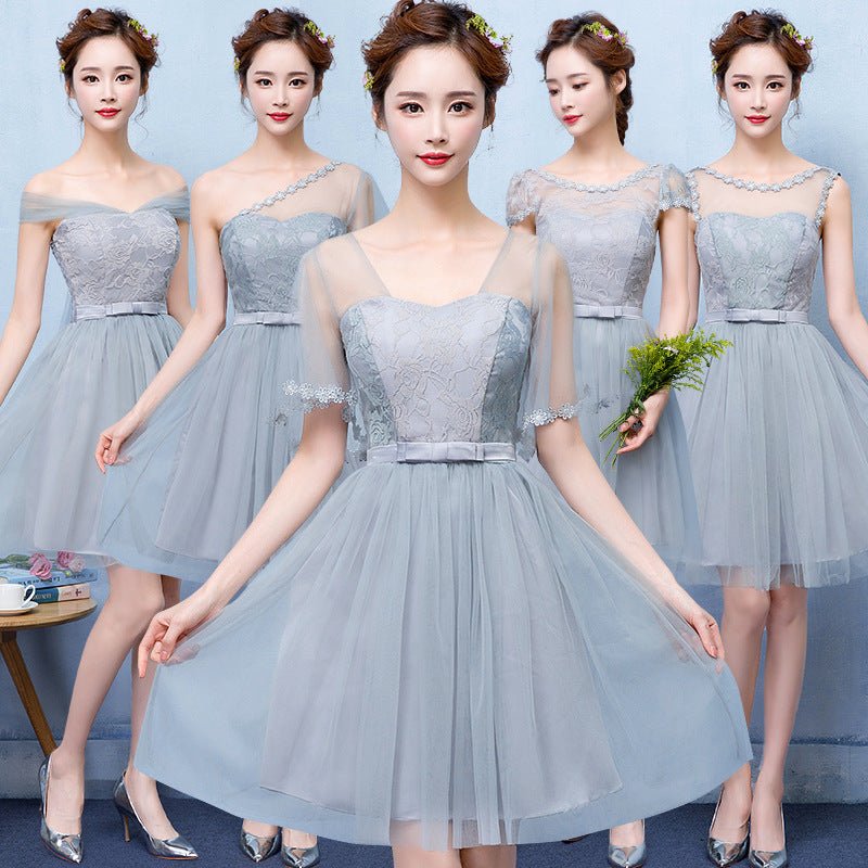 Chiffon Bridesmaid Dress with Sleeve Options - Luzilly Bridal & Apparel