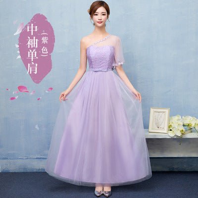 Chiffon Bridesmaid Dress with Sleeve Options - Luzilly Bridal & Apparel