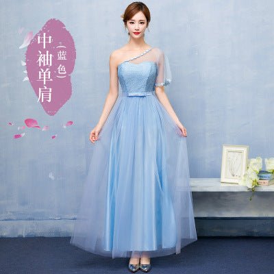 Chiffon Bridesmaid Dress with Sleeve Options - Luzilly Bridal & Apparel