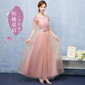 Chiffon Bridesmaid Dress with Sleeve Options - Luzilly Bridal & Apparel