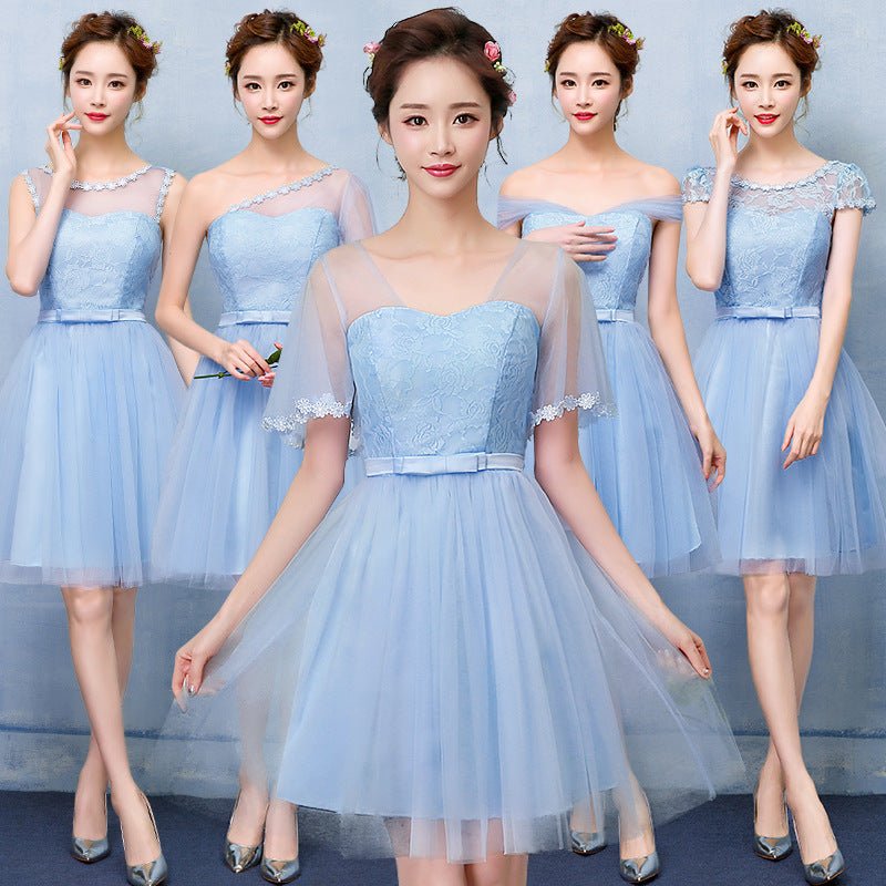 Chiffon Bridesmaid Dress with Sleeve Options - Luzilly Bridal & Apparel