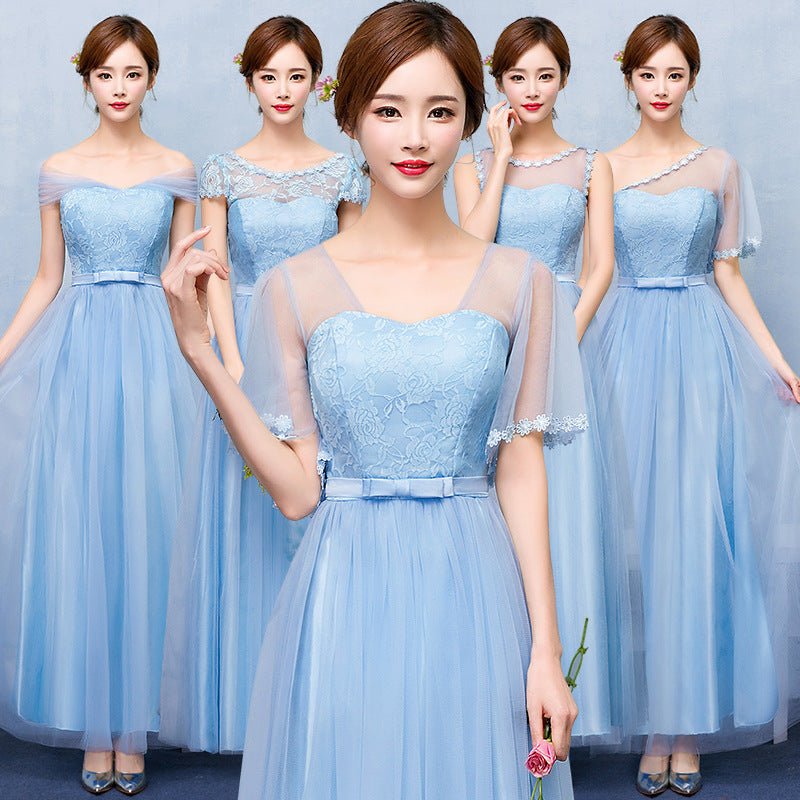 Chiffon Bridesmaid Dress with Sleeve Options - Luzilly Bridal & Apparel