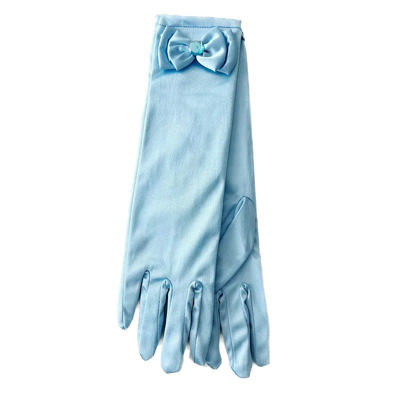 Children's Satin Bow Gloves for Flower Girls - Luzilly Bridal & Apparel