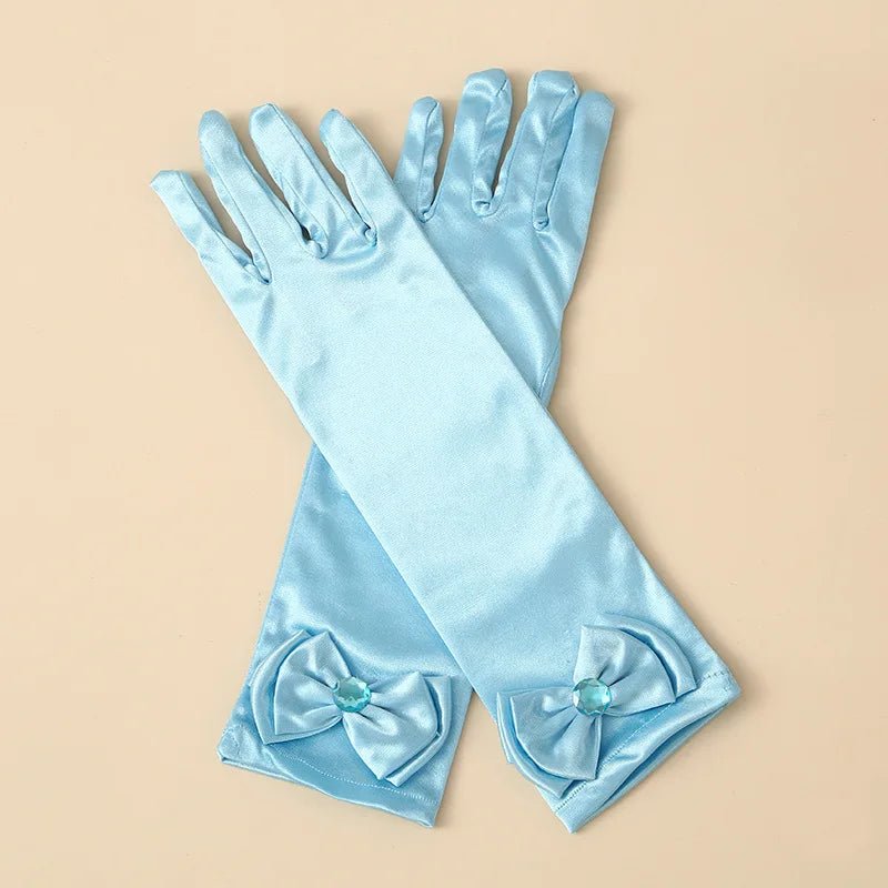 Children's Satin Bow Gloves for Flower Girls - Luzilly Bridal & Apparel