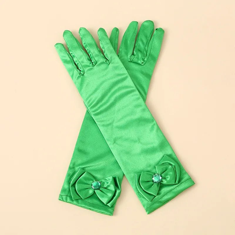 Children's Satin Bow Gloves for Flower Girls - Luzilly Bridal & Apparel