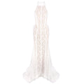 Chinese Retro Morning Gowns Bridal Wedding Toast Dress White Dress Cheongsam Slim Fit Evening Dress - Luzilly Bridal & Apparel