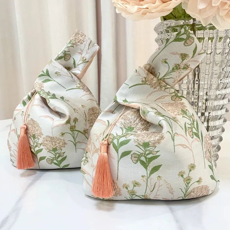 Chinese Style Embroidered Shoulder Bag | Elegant Handbag & Retro Small Square Bag (Wedding Party Luxury Designer Women's Evening Clutch) - Luzilly Bridal & Apparel