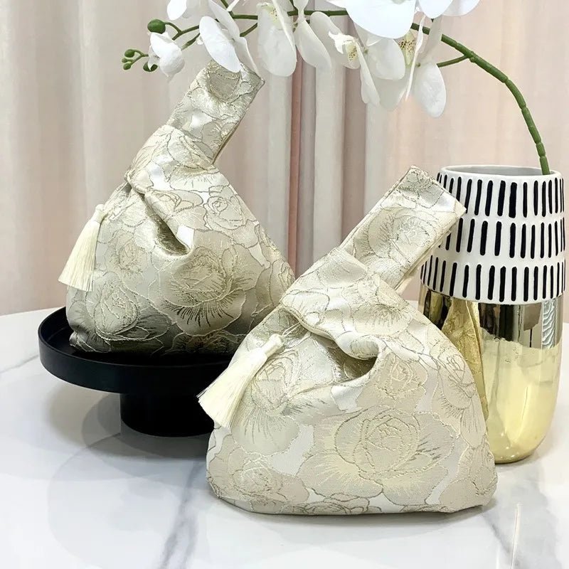 Chinese Style Embroidered Shoulder Bag | Elegant Handbag & Retro Small Square Bag (Wedding Party Luxury Designer Women's Evening Clutch) - Luzilly Bridal & Apparel