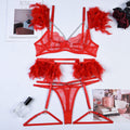 Christma Chains Lace Sexy Lingerie Women Underwear Bra Pa - Luzilly Bridal & Apparel