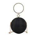 Circular Silk Rhinestone Banquet Clutch - Luzilly Bridal & Apparel