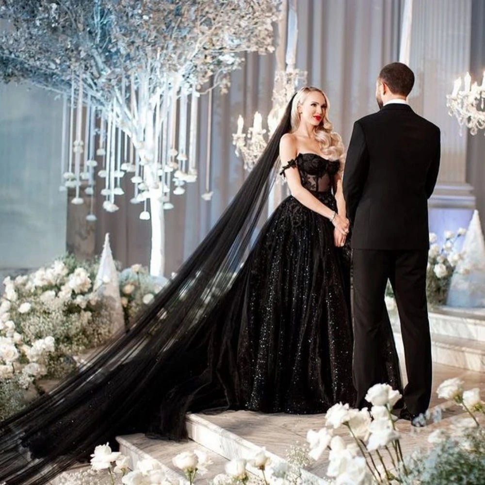 Classic Plain Tulle Cathedral Wedding Veil - Luzilly Bridal & Apparel