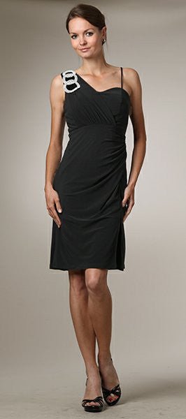 CLEARANCE - Celavie 6031s Black Wedding Guest Dress Elegant (Size XL) - Luzilly Bridal & Apparel