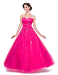 CLEARANCE - Juliet 301 Poofy Quinceanera Tulle Dress A-Line Strapless Beading - Luzilly Bridal & Apparel