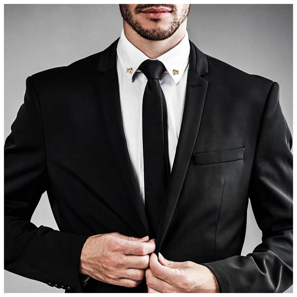 Clip For Collar Shirt Men Shirt Pins Tie Clip Pinned Collar Brooch With Box Wedding Souvenirs Lapel Pin For Men Man Cufflinks - Luzilly Bridal & Apparel