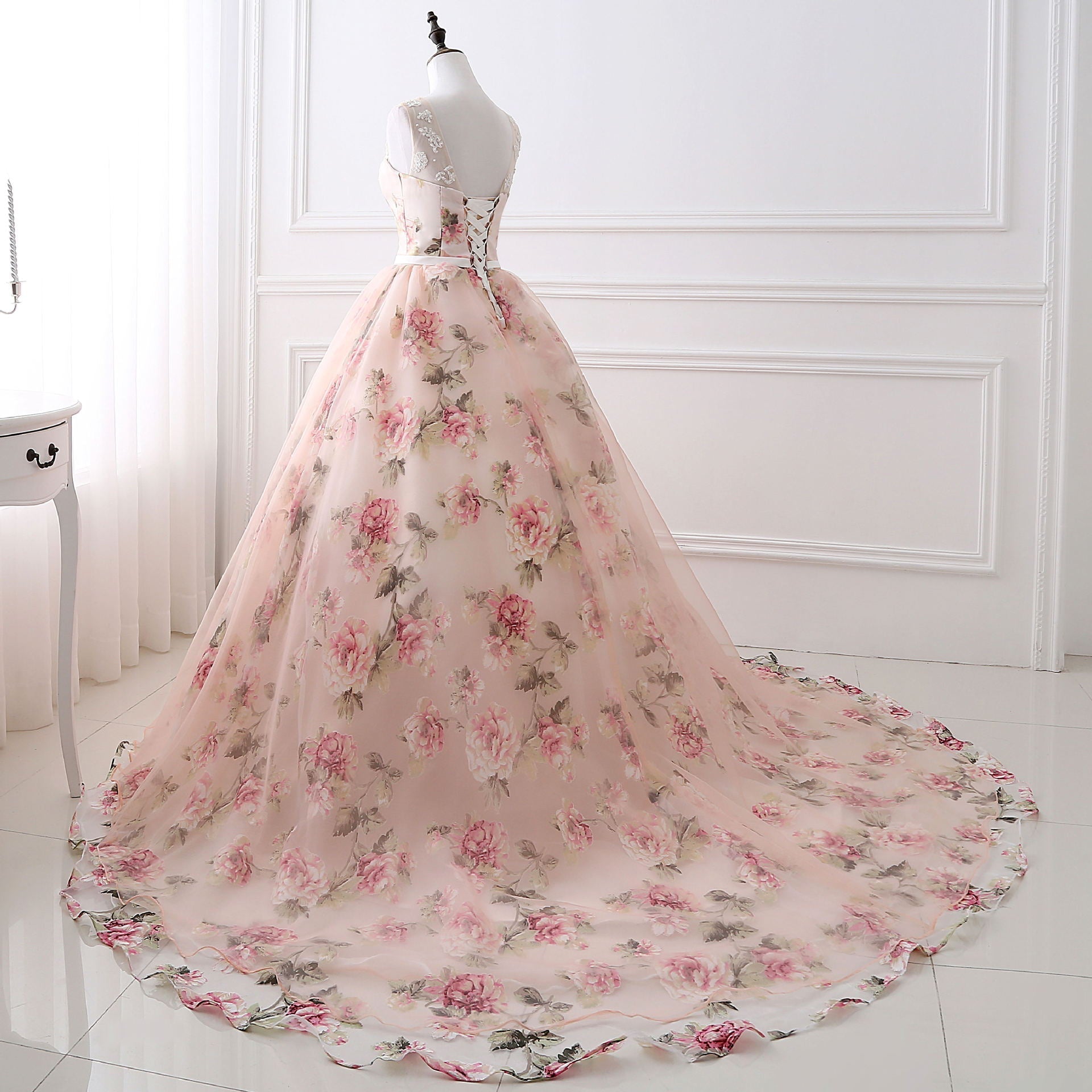 Color Tube Top Sweetheart Neckline Long Tail Wedding Dress Company Host Annual Meeting Dress - Luzilly Bridal & Apparel