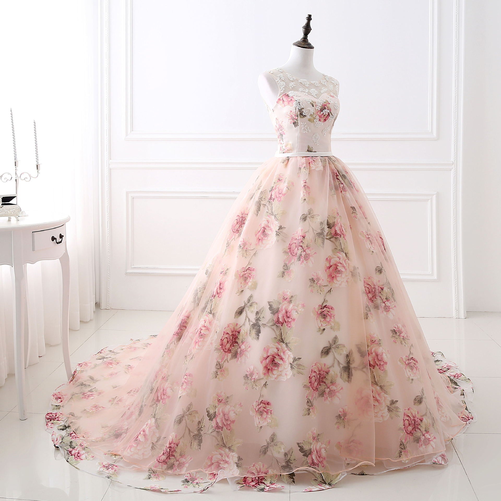 Color Tube Top Sweetheart Neckline Long Tail Wedding Dress Company Host Annual Meeting Dress - Luzilly Bridal & Apparel