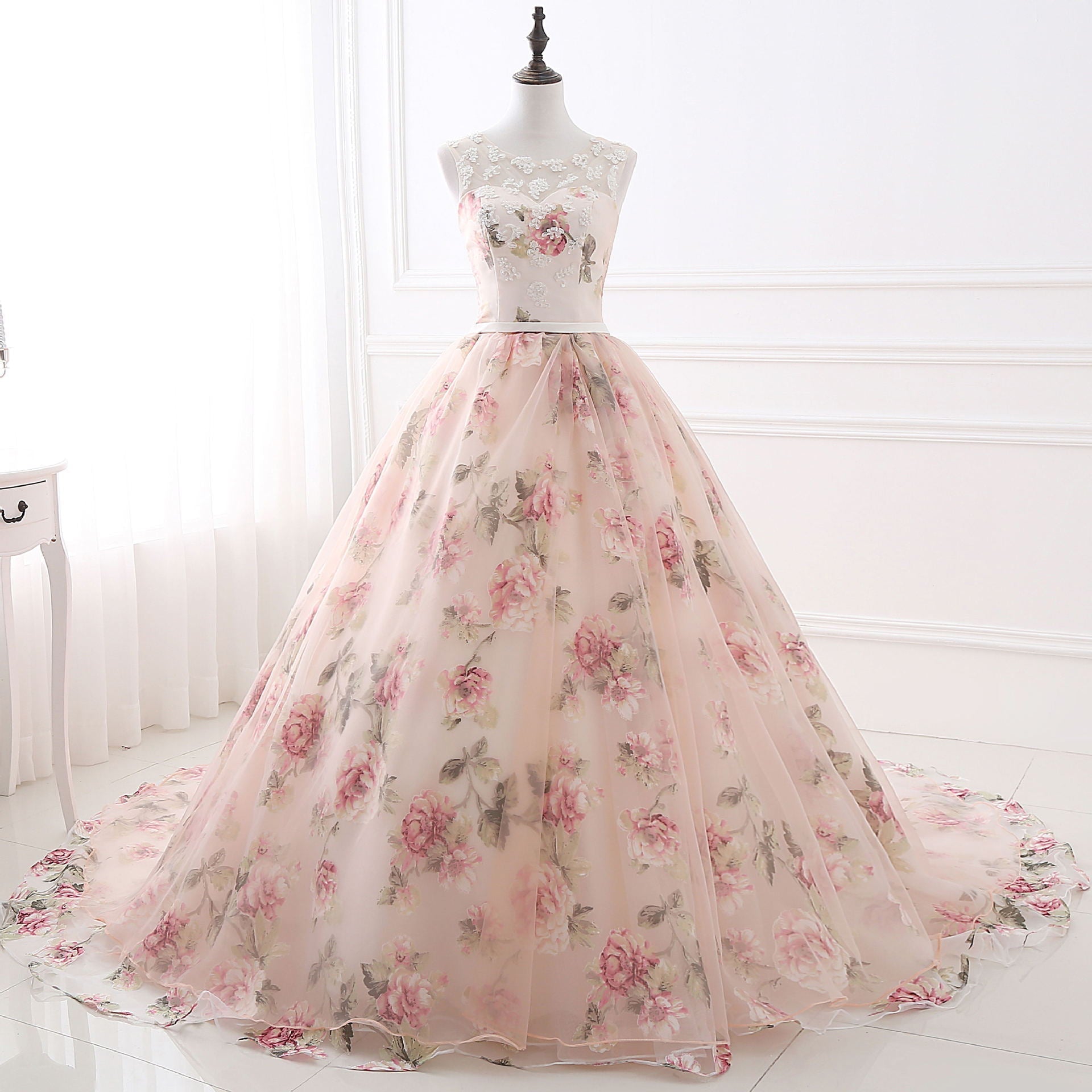 Color Tube Top Sweetheart Neckline Long Tail Wedding Dress Company Host Annual Meeting Dress - Luzilly Bridal & Apparel