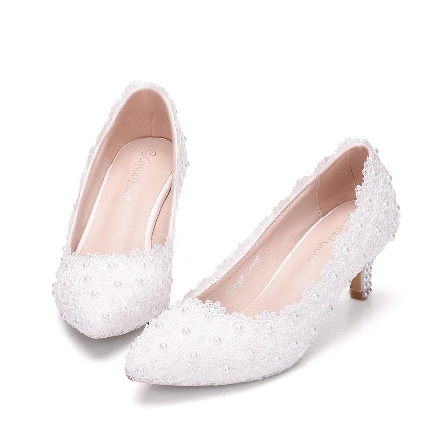 Comemore White Bride Wedding Mules 5cm Stilettos Shoes Pumps Stripper Party White High Heels Sandals Women New Size 34 43 - Luzilly Bridal & Apparel