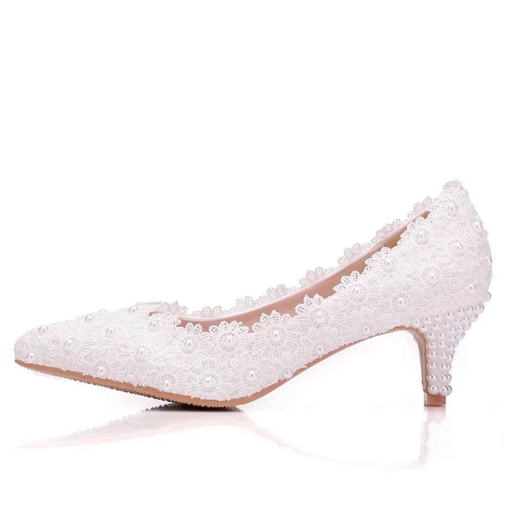 Comemore White Bride Wedding Mules 5cm Stilettos Shoes Pumps Stripper Party White High Heels Sandals Women New Size 34 43 - Luzilly Bridal & Apparel