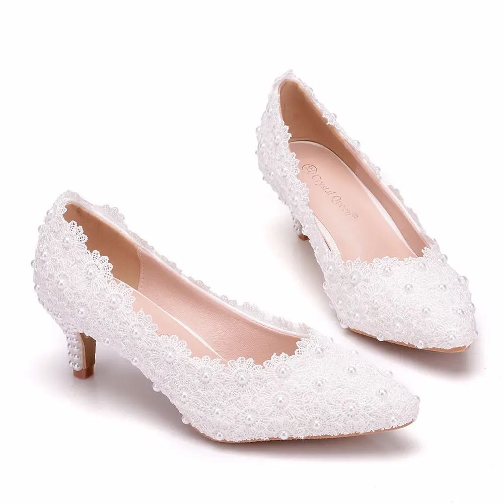 Comemore White Bride Wedding Mules 5cm Stilettos Shoes Pumps Stripper Party White High Heels Sandals Women New Size 34 43 - Luzilly Bridal & Apparel
