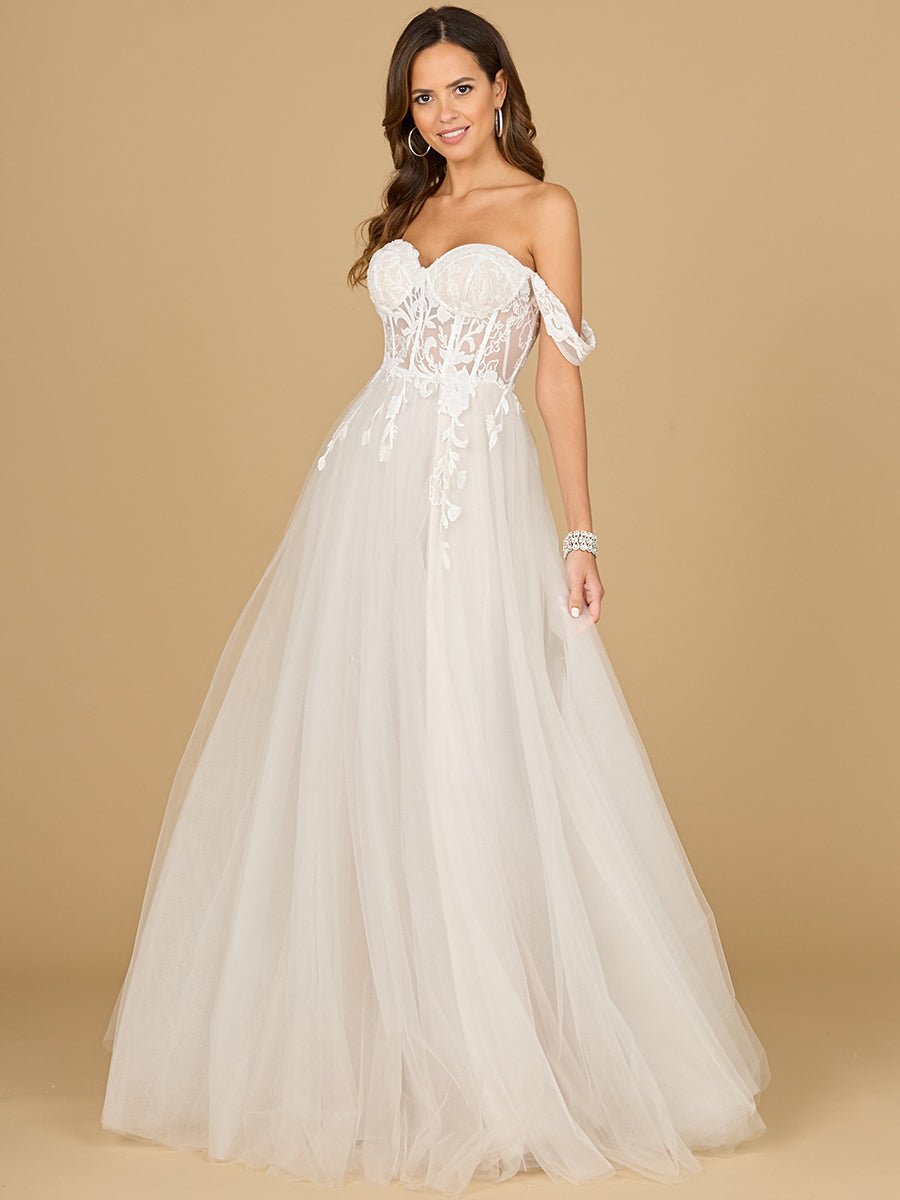 Corset, Off Shoulder Bridal Gown - Luzilly Bridal & Apparel