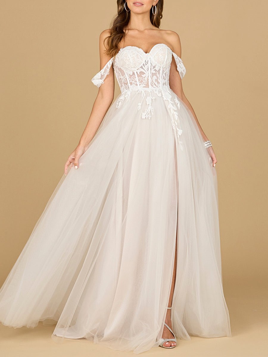 Corset, Off Shoulder Bridal Gown - Luzilly Bridal & Apparel