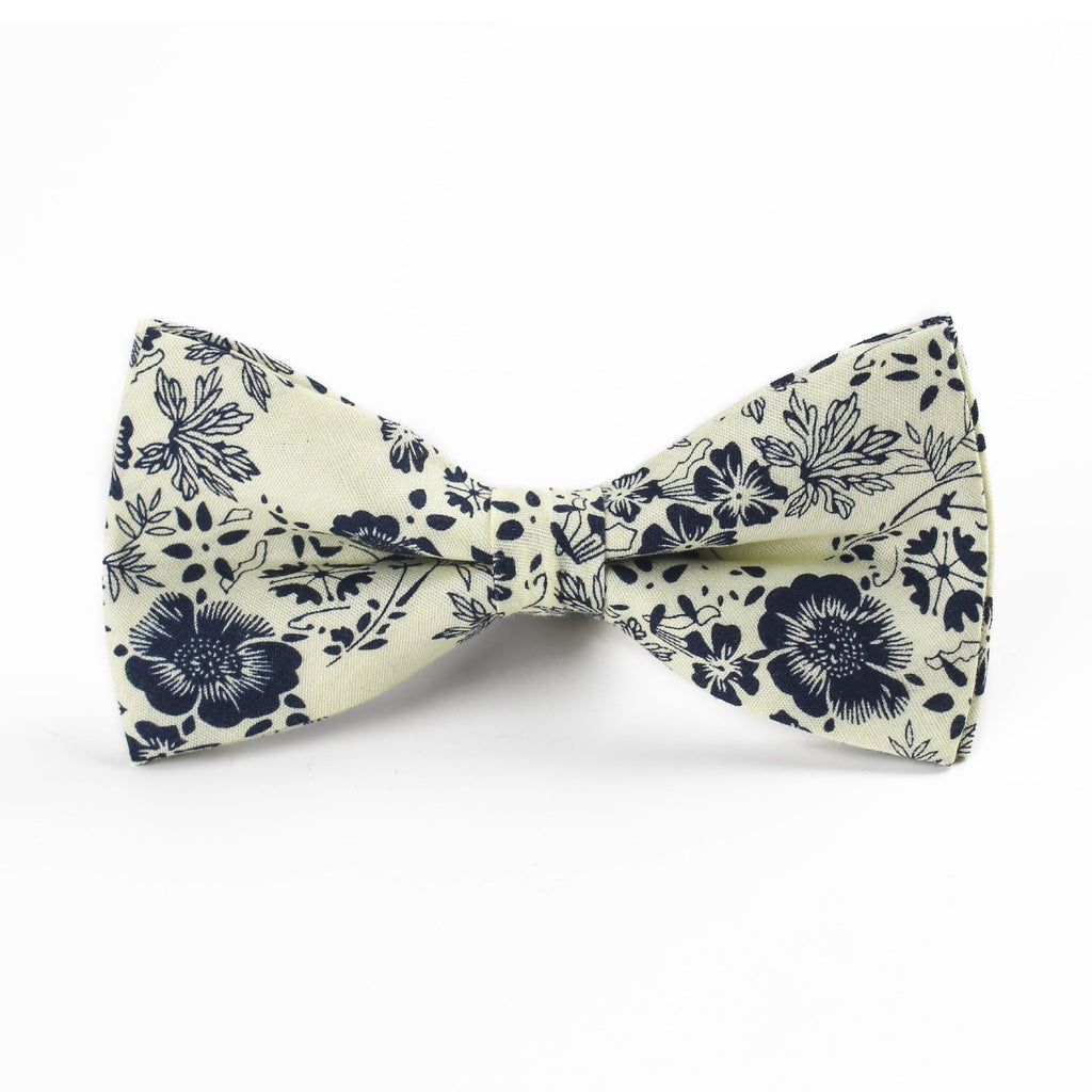 Cotton Bow Tie Men's Bow Color Wedding Party Groom Groomsmen Casual Bow Tie - Luzilly Bridal & Apparel