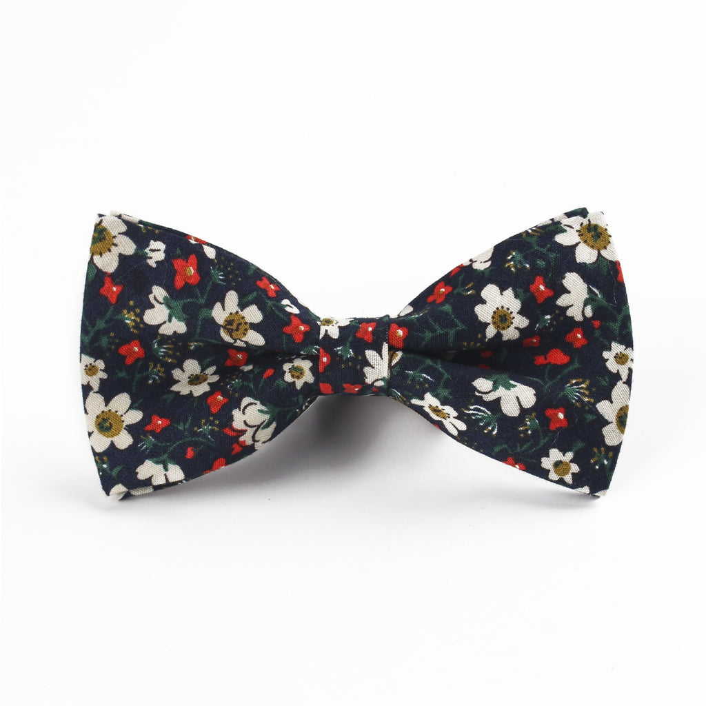 Cotton Bow Tie Men's Bow Color Wedding Party Groom Groomsmen Casual Bow Tie - Luzilly Bridal & Apparel