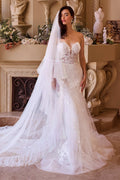 Couture Ruffle Edge 2-Tier Veil - Luzilly Bridal & Apparel