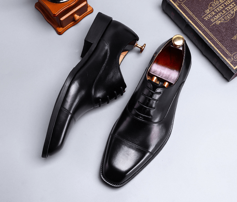 Cowhide Leather Dress Shoes for Men - Luzilly Bridal & Apparel