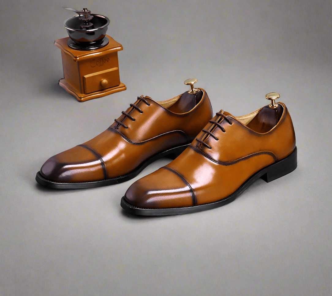 Cowhide Leather Dress Shoes for Men - Luzilly Bridal & Apparel