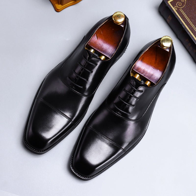 Cowhide Leather Dress Shoes for Men - Luzilly Bridal & Apparel