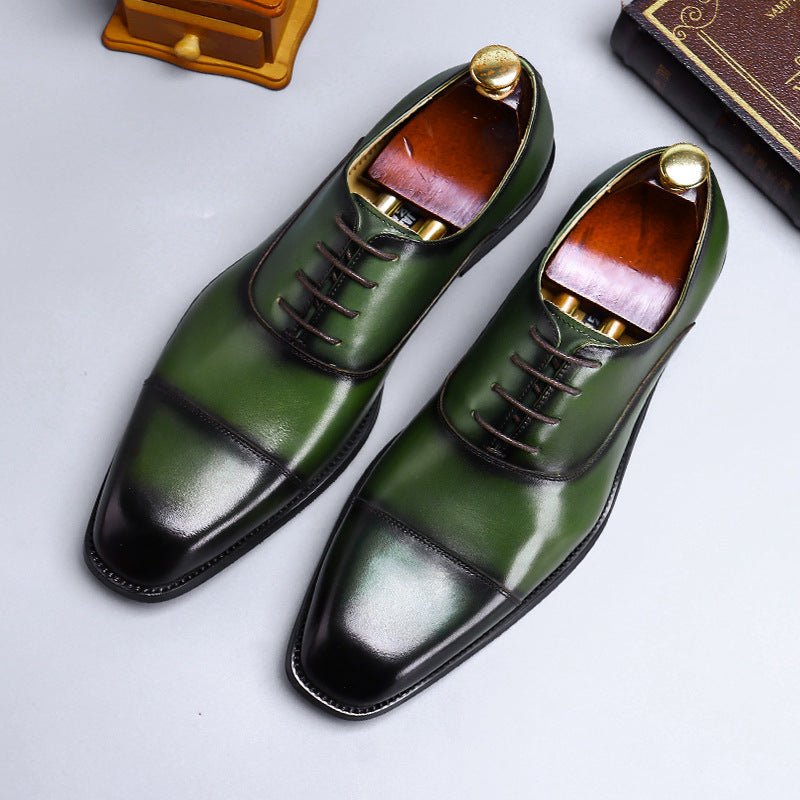 Cowhide Leather Dress Shoes for Men - Luzilly Bridal & Apparel