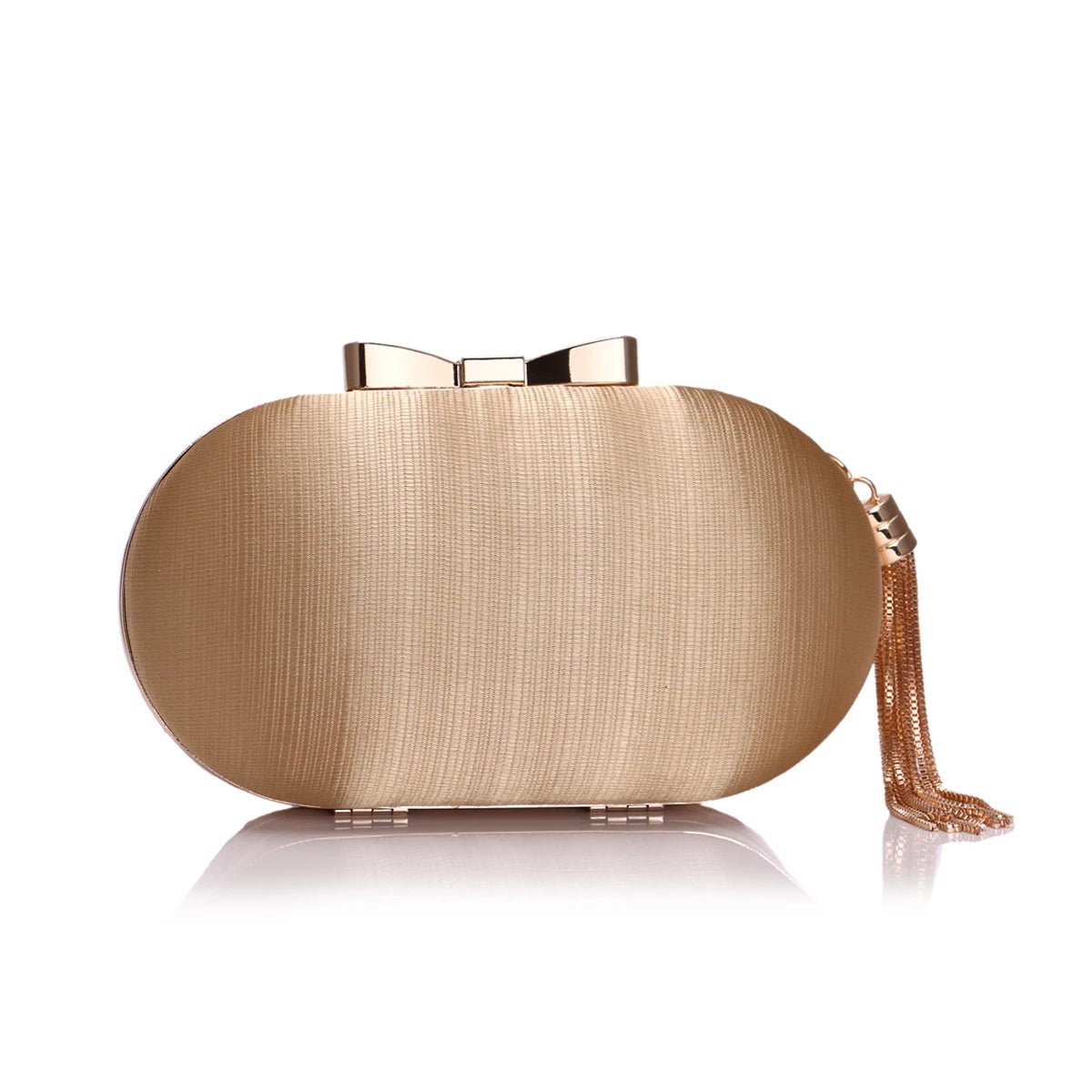 Criss-Cross Tassel Evening Clutch - Luzilly Bridal & Apparel