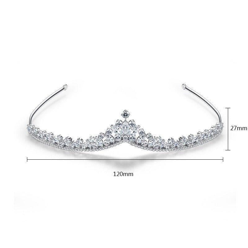 Crown Wedding Copper Set 3A Zircon Fashion Hair Hoops and Combs Bride Exquisite Headwear Wedding Jewelry for Women - Luzilly Bridal & Apparel