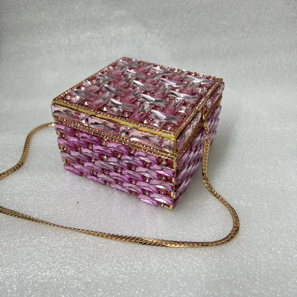Crystal Box Evening Clutch - Luzilly Bridal & Apparel