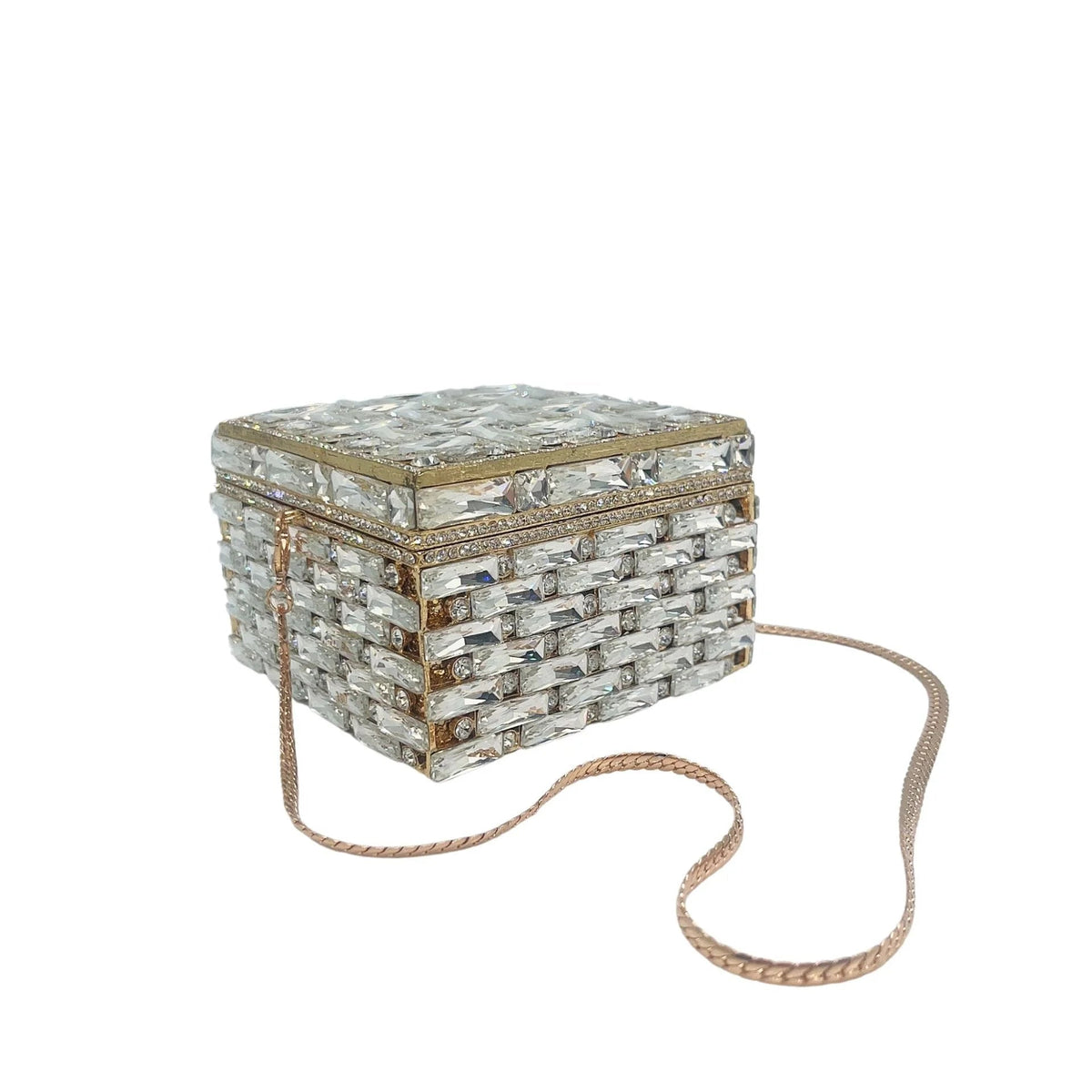 Crystal Box Evening Clutch - Luzilly Bridal & Apparel