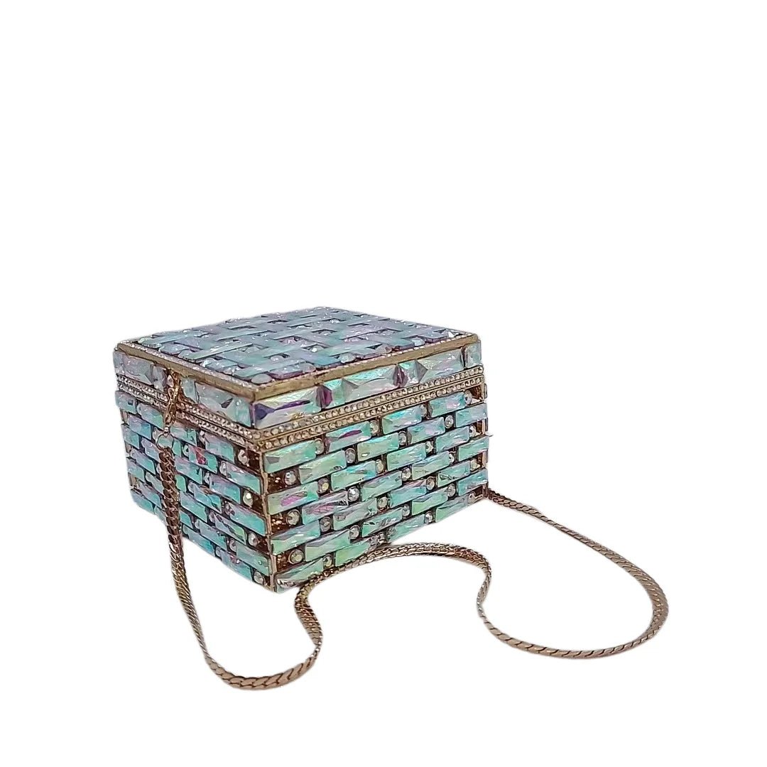 Crystal Box Evening Clutch - Luzilly Bridal & Apparel