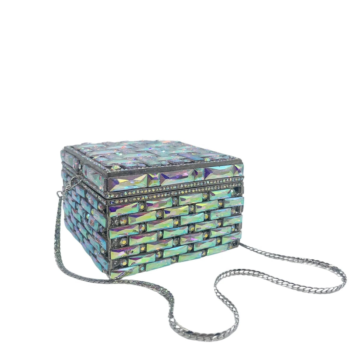 Crystal Box Evening Clutch - Luzilly Bridal & Apparel