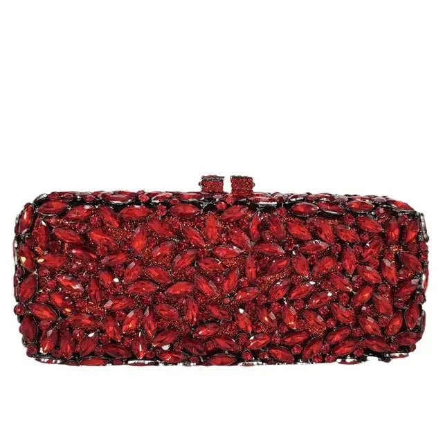 Crystal Box Minaudiere Clutch - Luzilly Bridal & Apparel