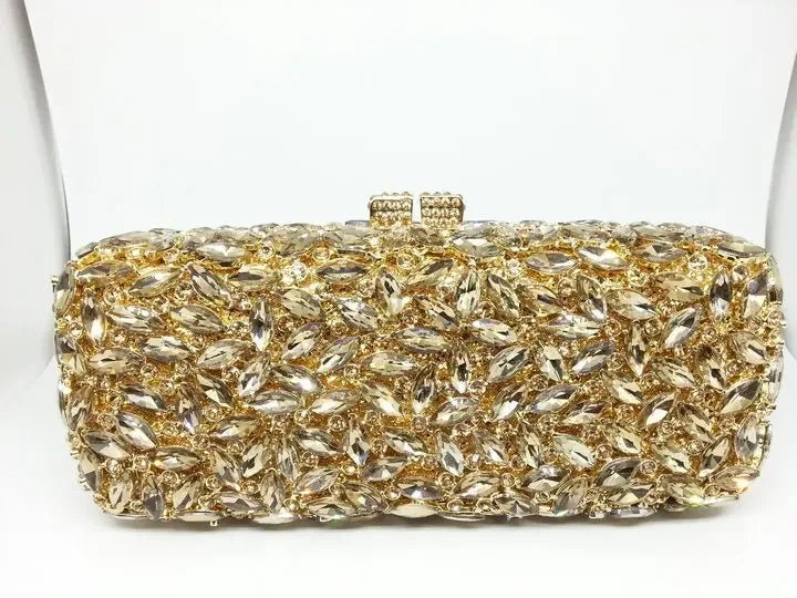 Crystal Box Minaudiere Clutch - Luzilly Bridal & Apparel