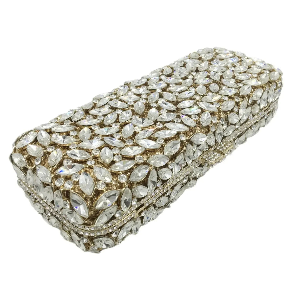 Crystal Box Minaudiere Clutch - Luzilly Bridal & Apparel