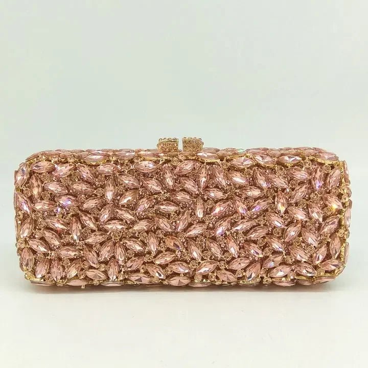 Crystal Box Minaudiere Clutch - Luzilly Bridal & Apparel