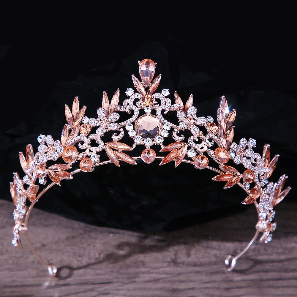 Crystal Bridal Crown Headpiece - Luzilly Bridal & Apparel