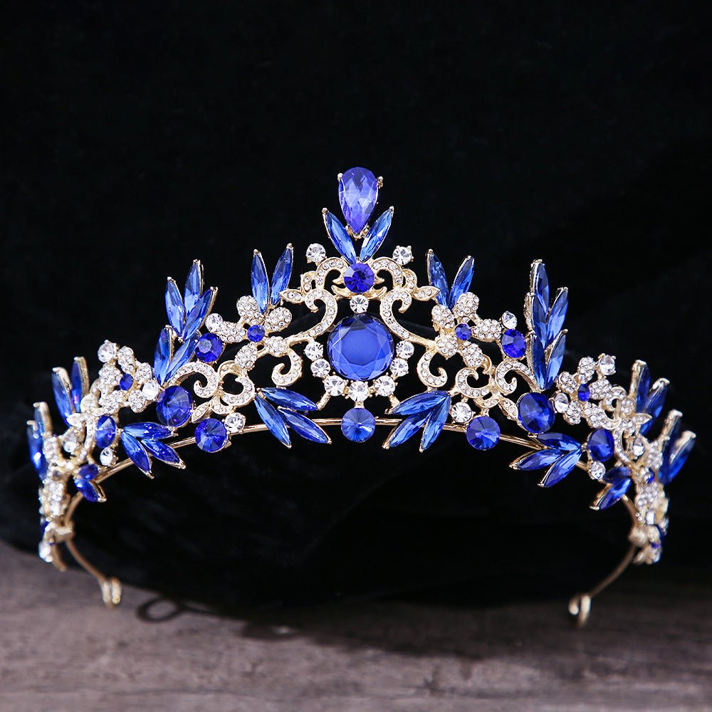 Crystal Bridal Crown Headpiece - Luzilly Bridal & Apparel