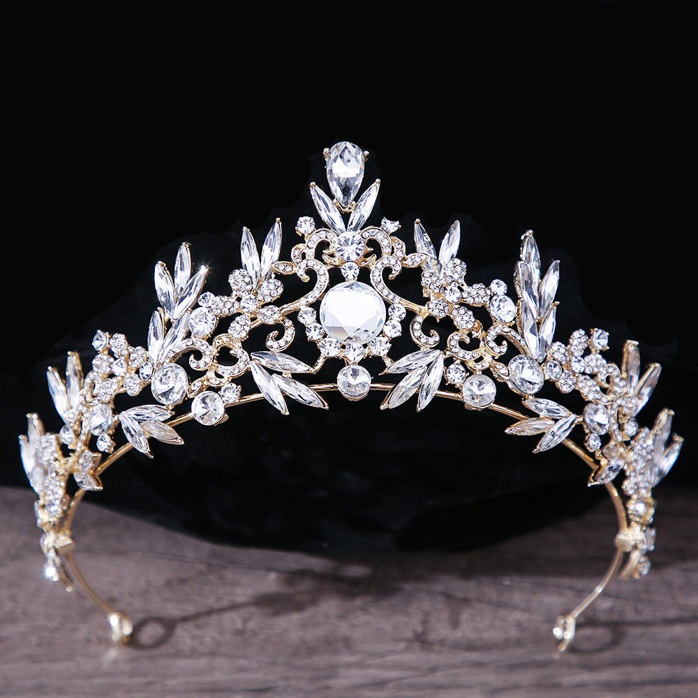 Crystal Bridal Crown Headpiece - Luzilly Bridal & Apparel