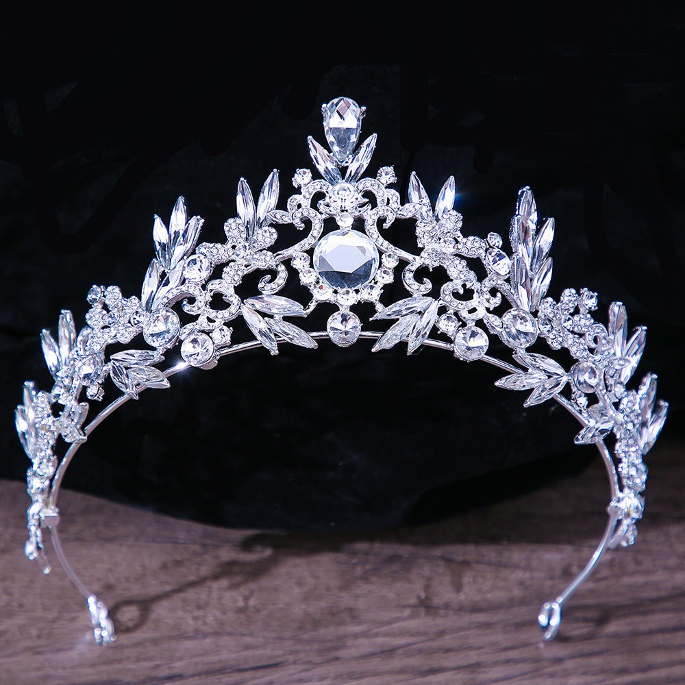 Crystal Bridal Crown Headpiece - Luzilly Bridal & Apparel