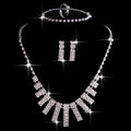 Crystal Bridal Jewelry Set (4-Piece) - Luzilly Bridal & Apparel