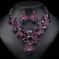 Crystal Bridal Necklace Set - Luzilly Bridal & Apparel