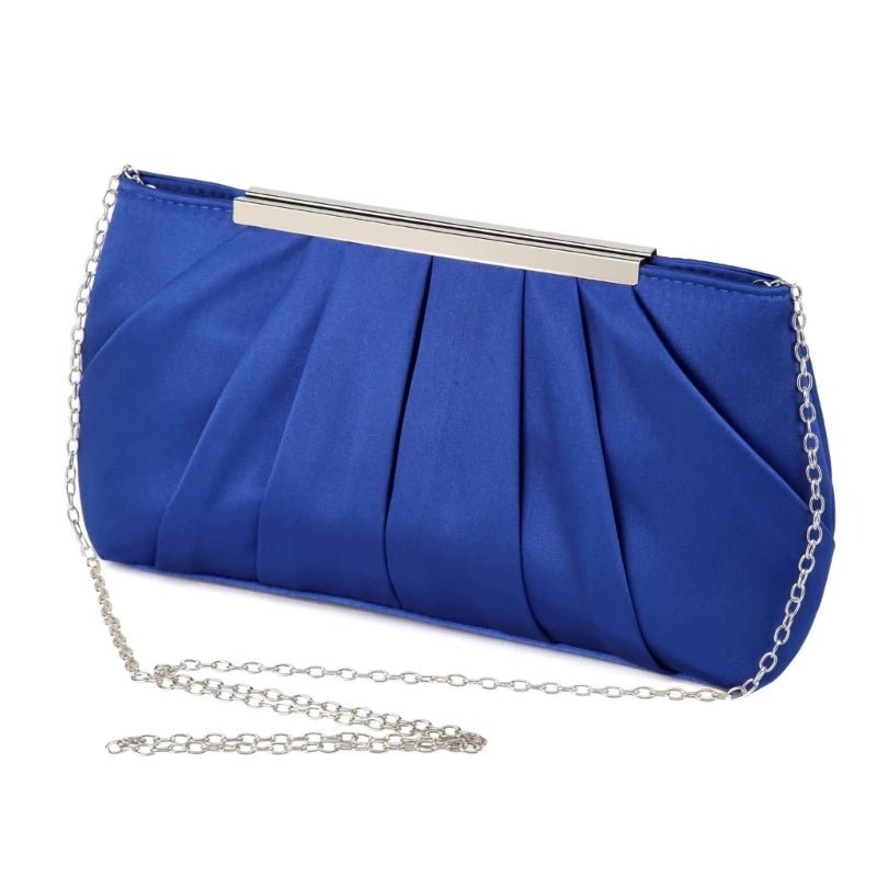 Crystal Envelope Evening Clutch with Chain - Luzilly Bridal & Apparel